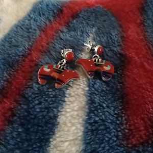 Sterling Silver Bear Earrings